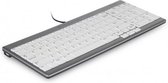 BakkerElkhuizen UltraBoard 960 toetsenbord USB AZERTY Belgisch Grijs, Wit