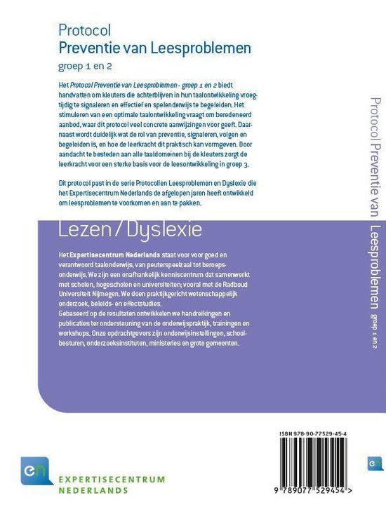 Protocol Preventie van Leesproblemen groep 1 en 2