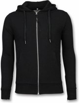 Casual Vest - Sweater Heren Side Zippers - Zwart