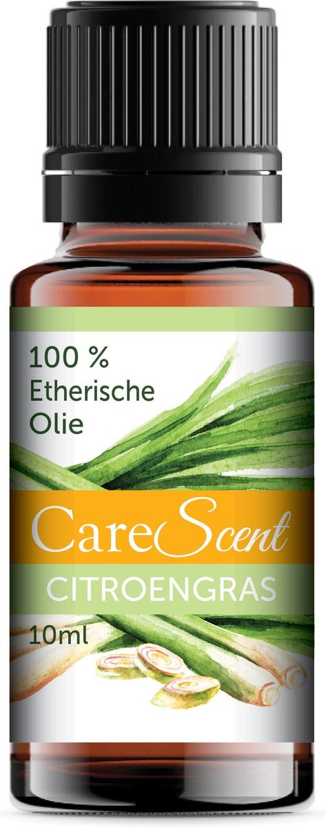 Goedkoopste CareScent Citroengras Etherische Olie - Aromatherapie - Essentiële Olie - Geur voor Aroma Diffusers - 10 ml