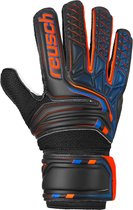 Reusch Attrakt SG  Keepershandschoenen - Maat 4  - Unisex - zwart/oranje/blauw/wit