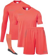 Uhlsport Score Keeperset Fluor Rood-Grijs Maat M