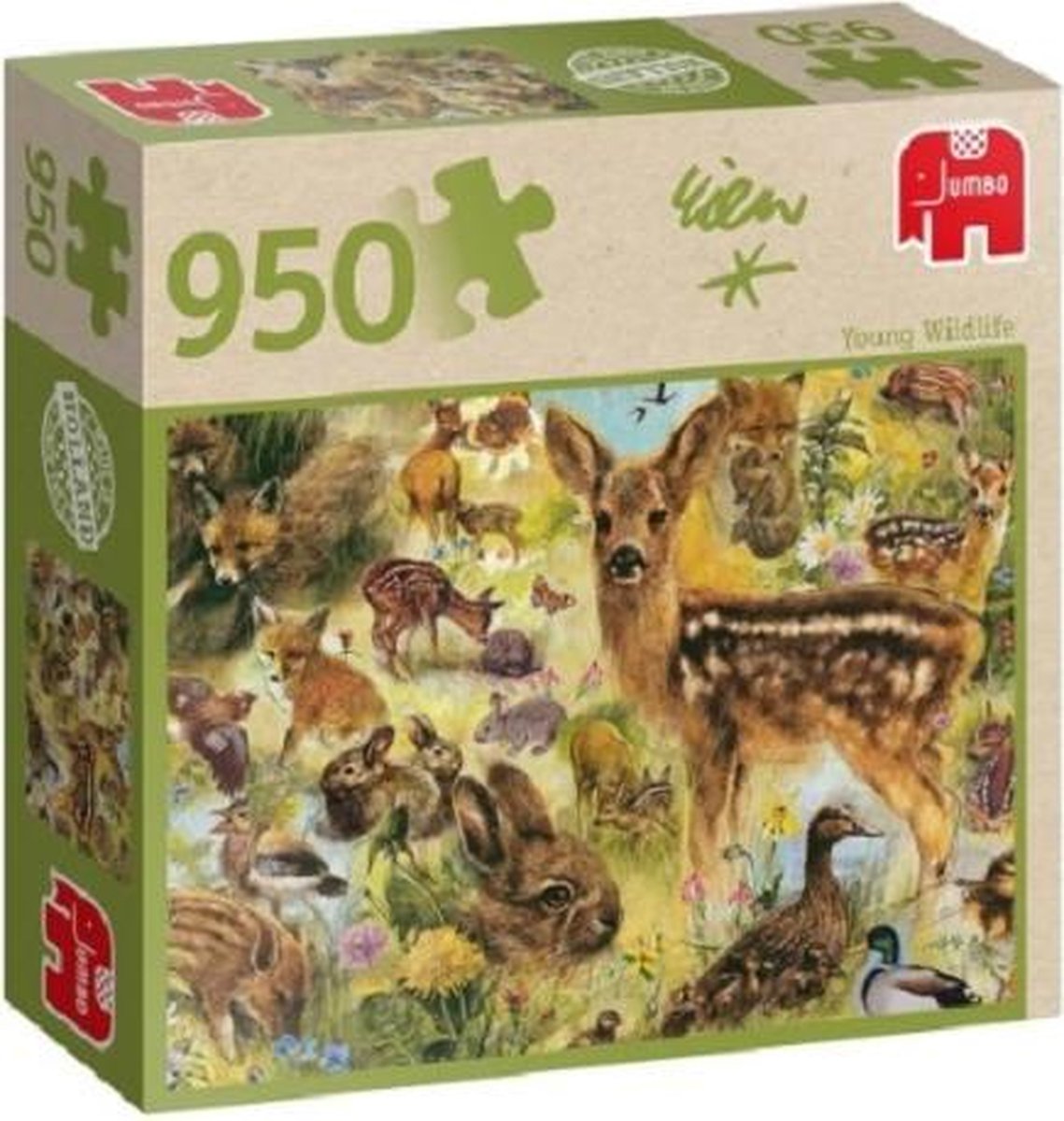 Jumbo Premium Collection Puzzel Rien Poortvliet: Young Wildlife - Legpuzzel - 950 stukjes