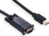 Mini DisplayPort 1.1 naar VGA kabel / zwart - 3 meter