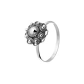 Lucardi Dames Ring met Zeeuwse knoop - Ring - Cadeau - Moederdag - Echt Zilver - Zilverkleurig