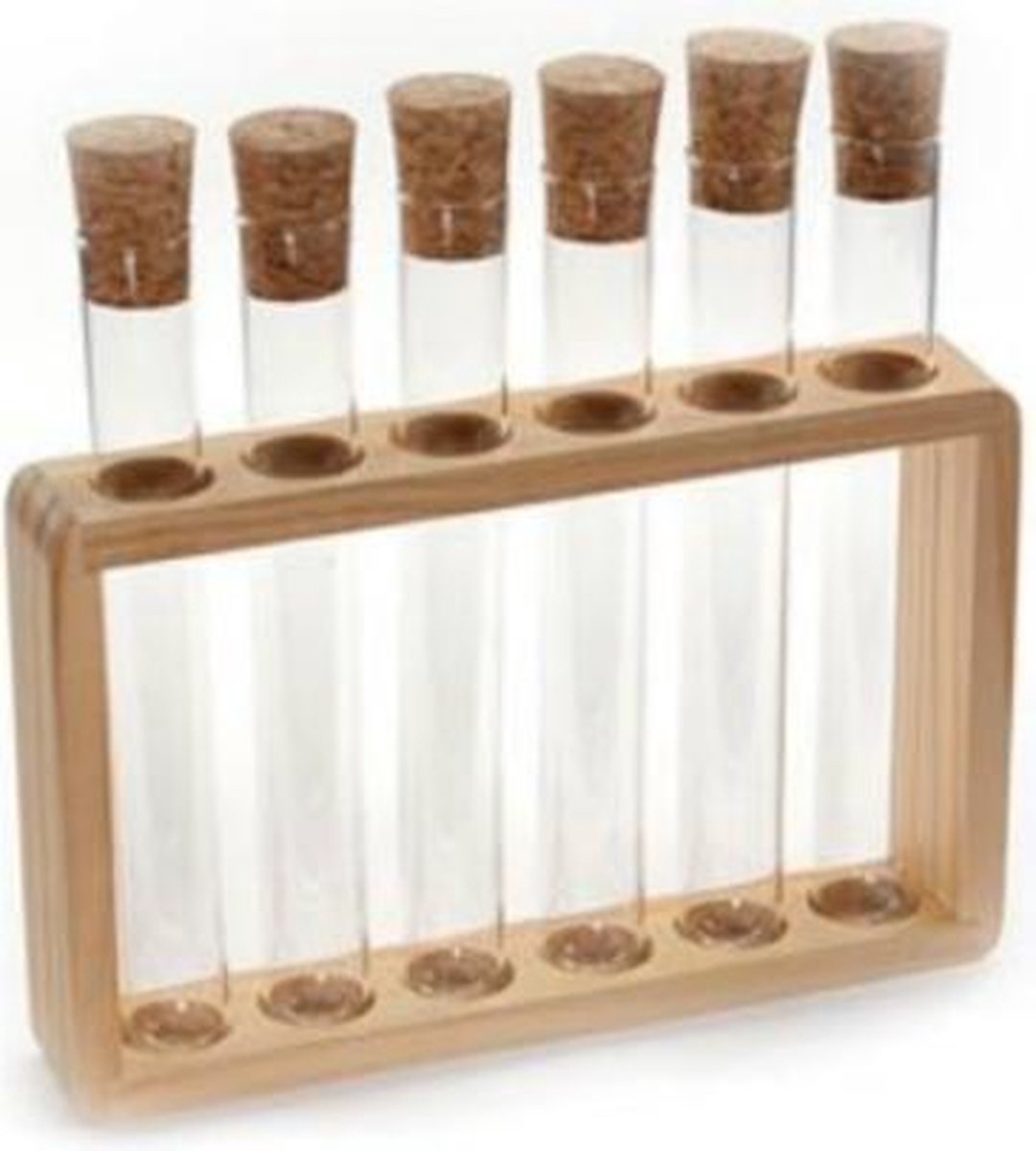 Tubes à essai de laboratoire en verre avec liège et liquides multicolores.  Tubes à essai dans un rack de laboratoire. Plats spéciaux pour la médecine,  la pharmaceptique, la chimie, la biologie, la