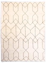 Modern ruiten berber tapijt Beni Ouarian 196cm x 154cm