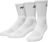 Yonex Sportsokken Basic Socks Katoen Wit 3 Paar Maat S