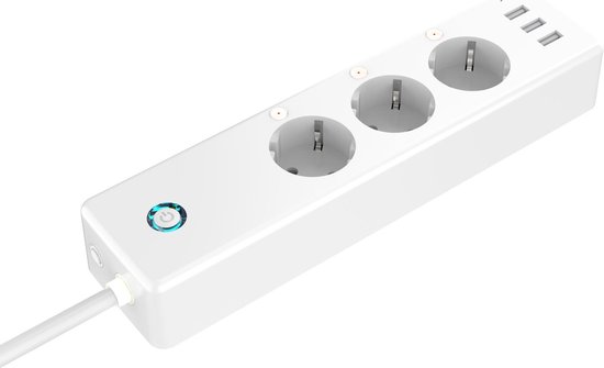 Bevoorrecht Nu cilinder Gosund P1, stroomverdeeldoos, slimme stekkerdoos -3 smart stopcontacten -3  USB poorten... | bol.com