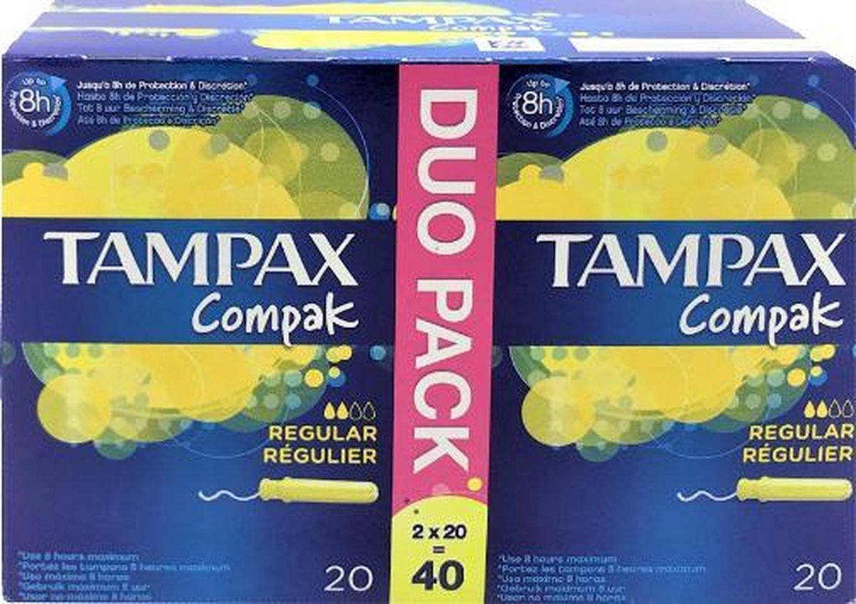 Tampax Compak Tampons - x6 Regular 40 Stuks