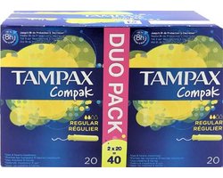 Tampax Tampons Compak Normal Applicator - 40 stuks