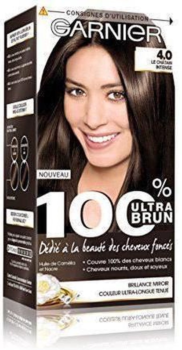 GARNIER 100% bruin haar Permanente kleuring Intens bruin