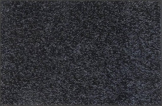 Ikado  Deurmat katoen zwart ecologisch  58 x 88 cm