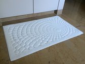 Ikado  Badmat katoen wit cirkels  60 x 100 cm
