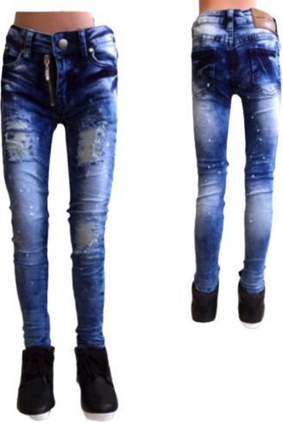 Jongens Jeans met scheuren CK3023 146/152 | bol.com