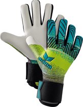 Erima Keepershandschoenen - Maat 9.5  - Unisex - Neon geel - blauw - zwart