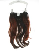 Balmain Hair Dress 45 cm. - Memory®Hair - kleur Barcelona - mix van donkerbruin met rode tinten