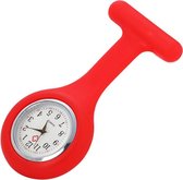 Verpleegster horloge - Verpleegsterhorloge - Nurse Watch - siliconen - Rood