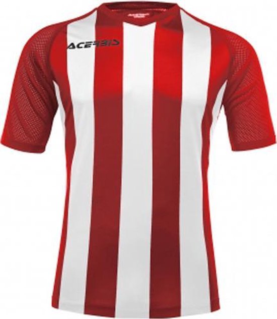 Acerbis Sports JOHAN STRIPED S/SL JERSEY (Sportshirt) RED/WHITE XL