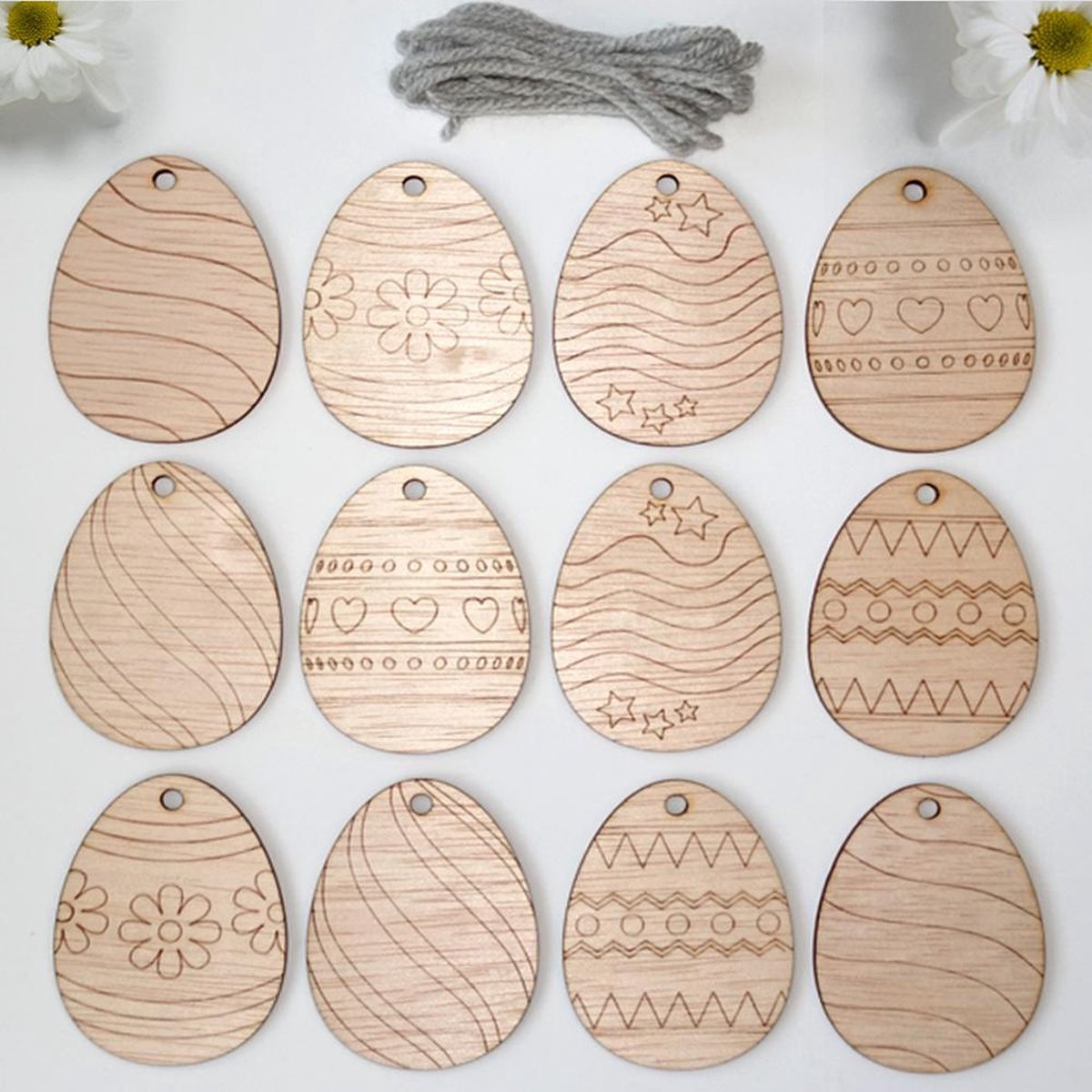 Natte sneeuw Betekenisvol marionet Paasdecoratie hout | Houten paasversiering set | Paasei ornamenten |  Duurzame... | bol.com