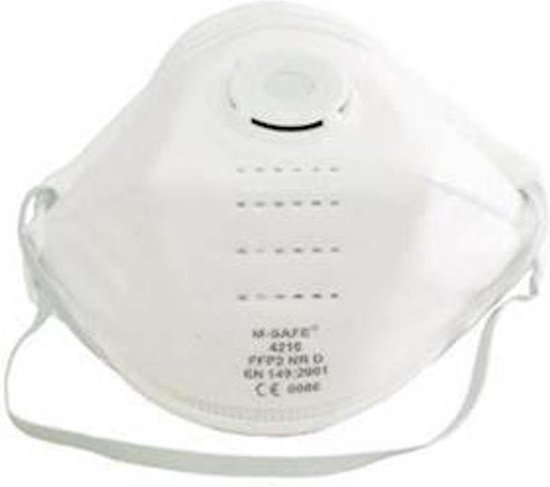 4 Mondmaskers | Stofmasker M Safe FFP2 NR D Model 4210 | Luchtmasker | Medisch masker | Mondkapje |