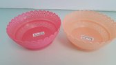 Decoratieve schalen - Roze/Oranje - 2 Stuks - Klein