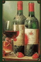 Metal Wandbord - Wine Red Pomerol