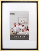 Fotolijst Wissellijst hout - duo color - ZWART BLANK -62x93cm