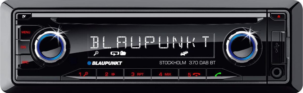 Gepensioneerde aangenaam effectief BLAUPUNKT Stockholm 370 DAB+ BT - autoradio enkel din - DAB+ /CD/BT/SD |  bol.com