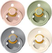 BIBS Fopspeen - Maat 2 (6-18 maanden) - 4 stuks - Blush, Cloud, Sage en Ivory