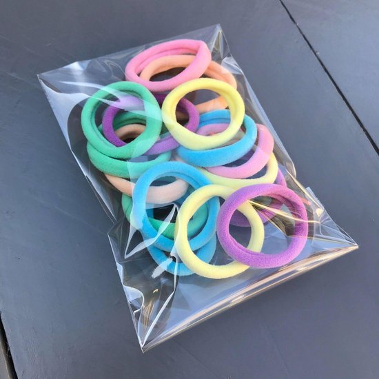 Haarelastiekjes 100 stuks in verschillende kleuren - kleine zachte elastiekjes zonder metaal - haar accessoires - Mode accessoires kopen? | Korting tot 83