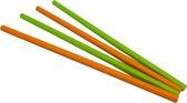 Papieren rietjes "Neon", verpakt per 100 stuks