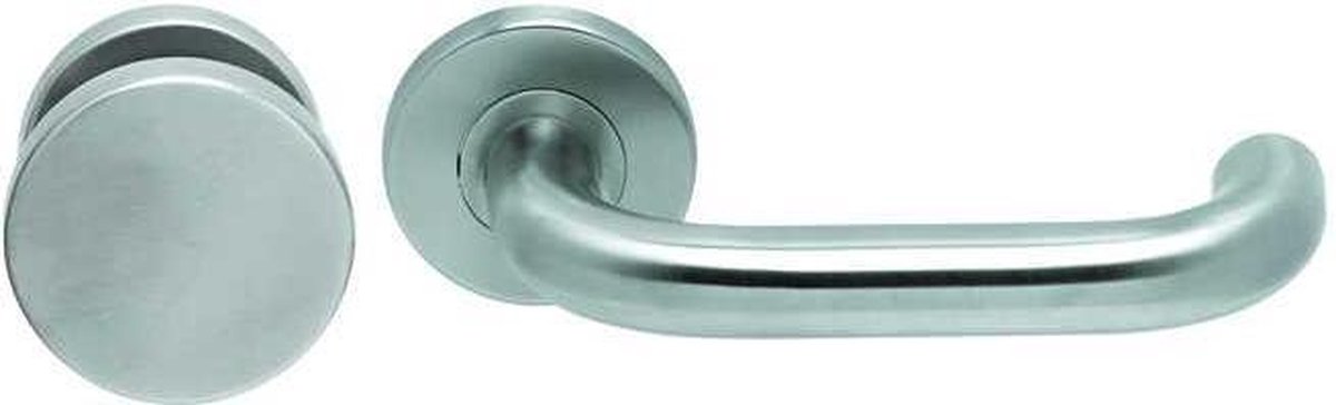 Knop/krukgarnituur CHASE DIN-L PL KL4 rvs mat PC