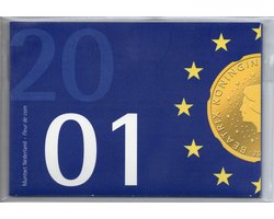 Nederland 2001 FDC Jaarset Munten - Euro Introductie