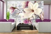 Flowers With Caption Photo Wallcovering