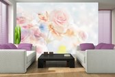 Flowers Pastel Colours Photo Wallcovering