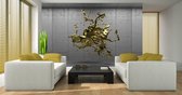 Abstract Concrete Paint Design Photo Wallcovering