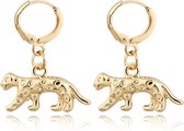 Fashion Favorite Luipaard Oorringen | Animal Charms | Goudkleurig