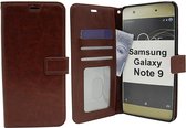 Samsung Galaxy Note 9 - Bookcase Bruin - portemonee hoesje