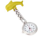 Treasure Trove® Gele Dolfijn Verpleegsterhorloge - Zuster Horloge - Dames - 25mm