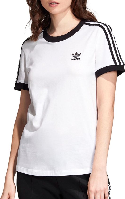 adidas T-shirt - Vrouwen - wit,zwart | bol.com