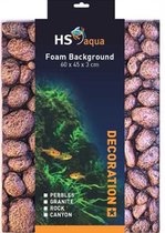 HS Aqua 3D Achterwand - Pebbles Bruin Steentjes - 60x45x3 cm