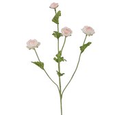 Viv! Home Luxuries Ranonkel mini - 2 stuks - zijden bloem - licht roze - topkwaliteit