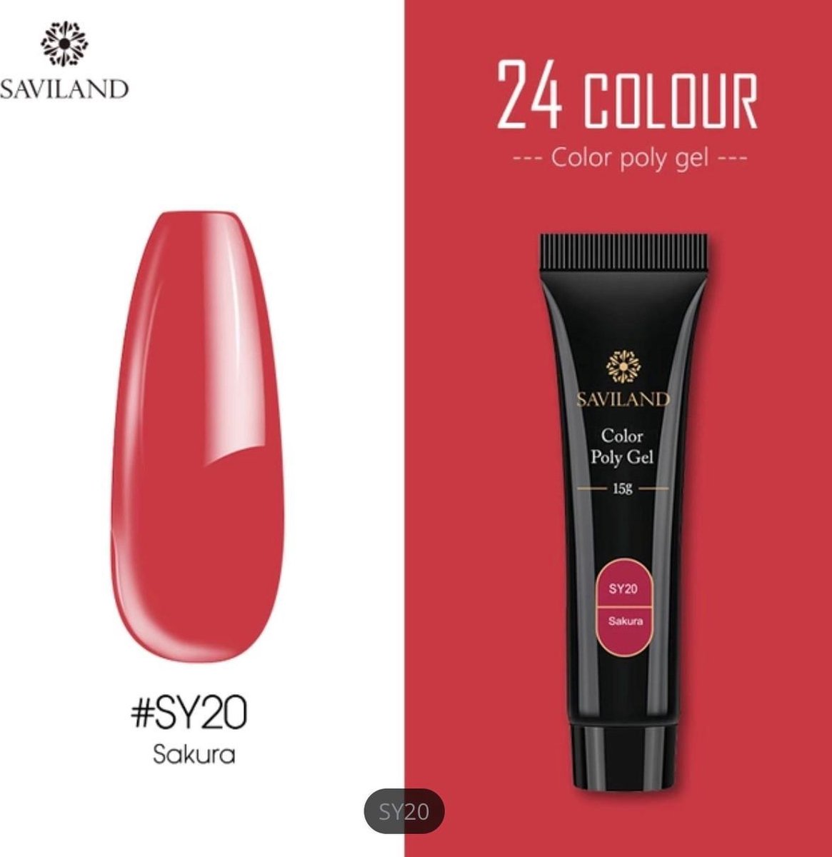 Saviland – Acrylgel - Polygel – Kleur Sakura – Nail Art