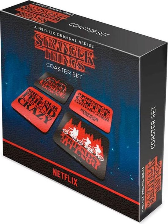 Stranger Things - Set de 4 Sous-Verres Phrases Culte
