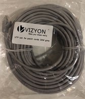 VIZYON 20m RG45 Cat 5E UTP kabel  internet kabel grijs