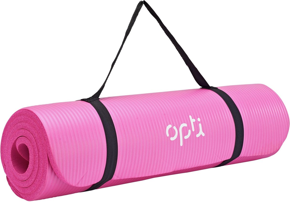 Opti exercize mat roos dikke yogamat 1.2cm fitness mat