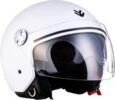 ARMOR AV-64 mat wit open jethelm Vespa scooter helm, motorhelm, piloten helicopterhelm XS 53 / 54cm hoofdomtrek