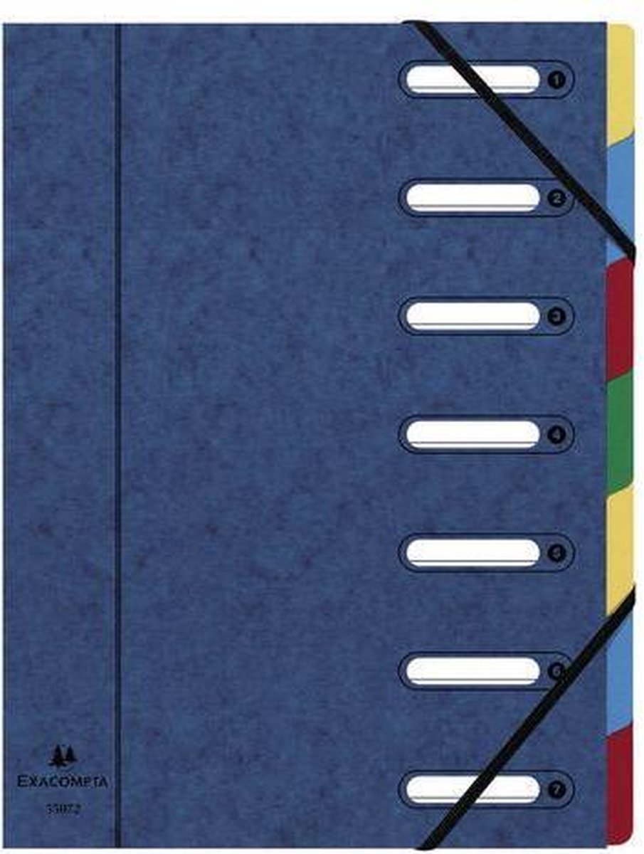 Exacompta Sorteermap Harmonika Zwart A4 88 8 Gerecycleerd Polypropyleen 24 X 32 Cm Elastieksluiting