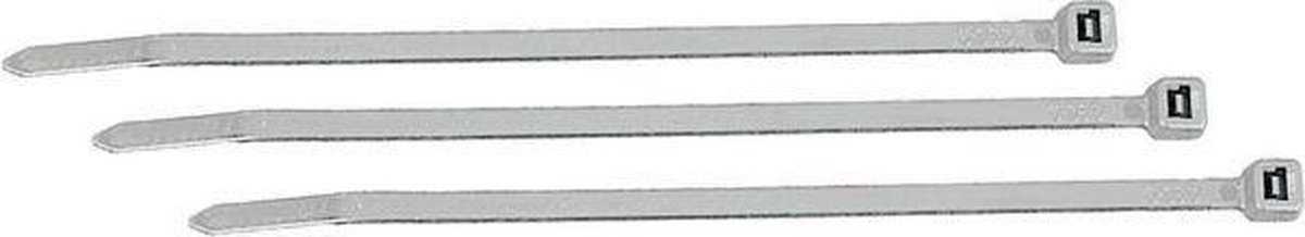 Kabelbinder, 9 x 530 mm, wit (pak 100 stuks)
